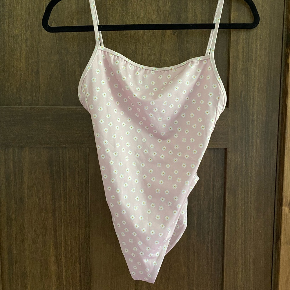 SAME Swim Pink Daisy One Piece Swimsuit